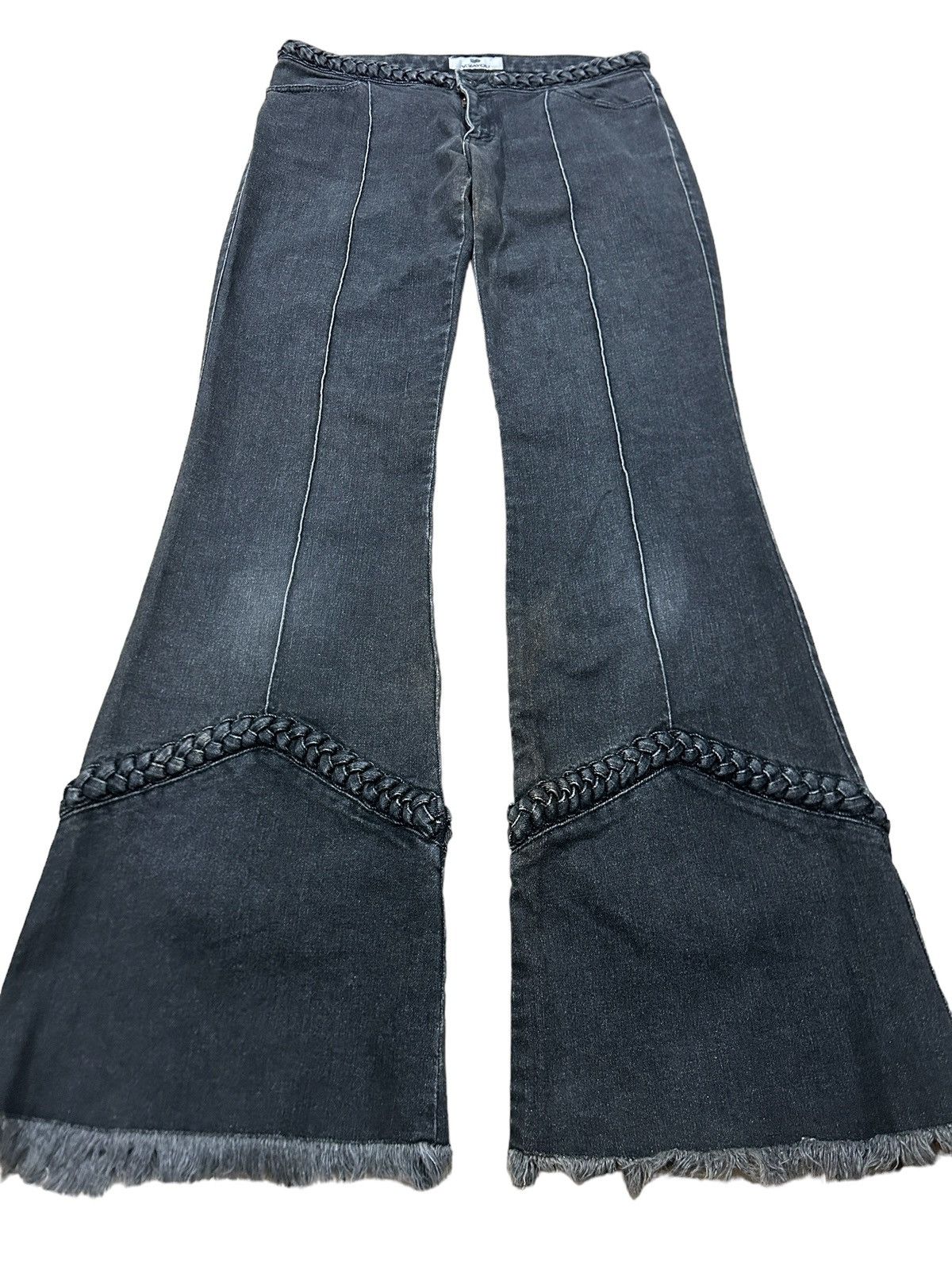 Japanese Brand Vintage Vivayou Flared Anarchy Bondage Jeans Size US 29 - 1 Thumbnail