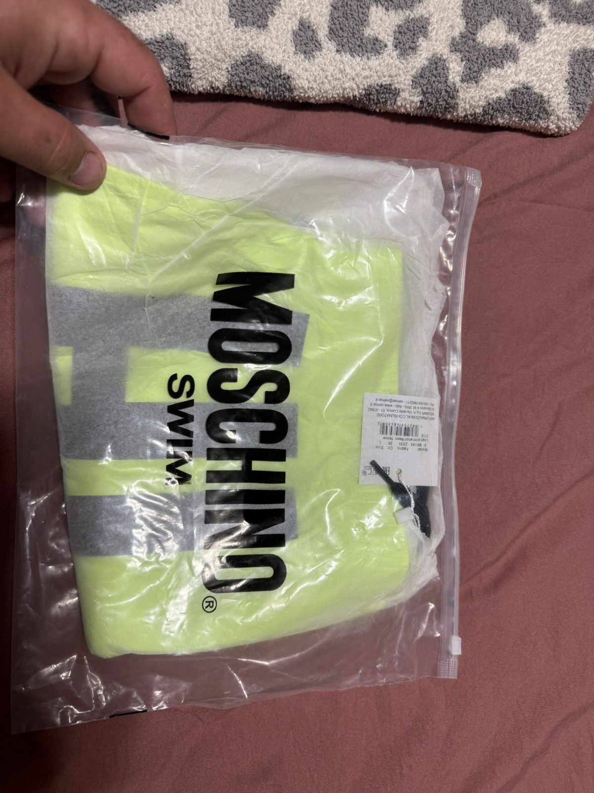 Large Moschino swim trunks
