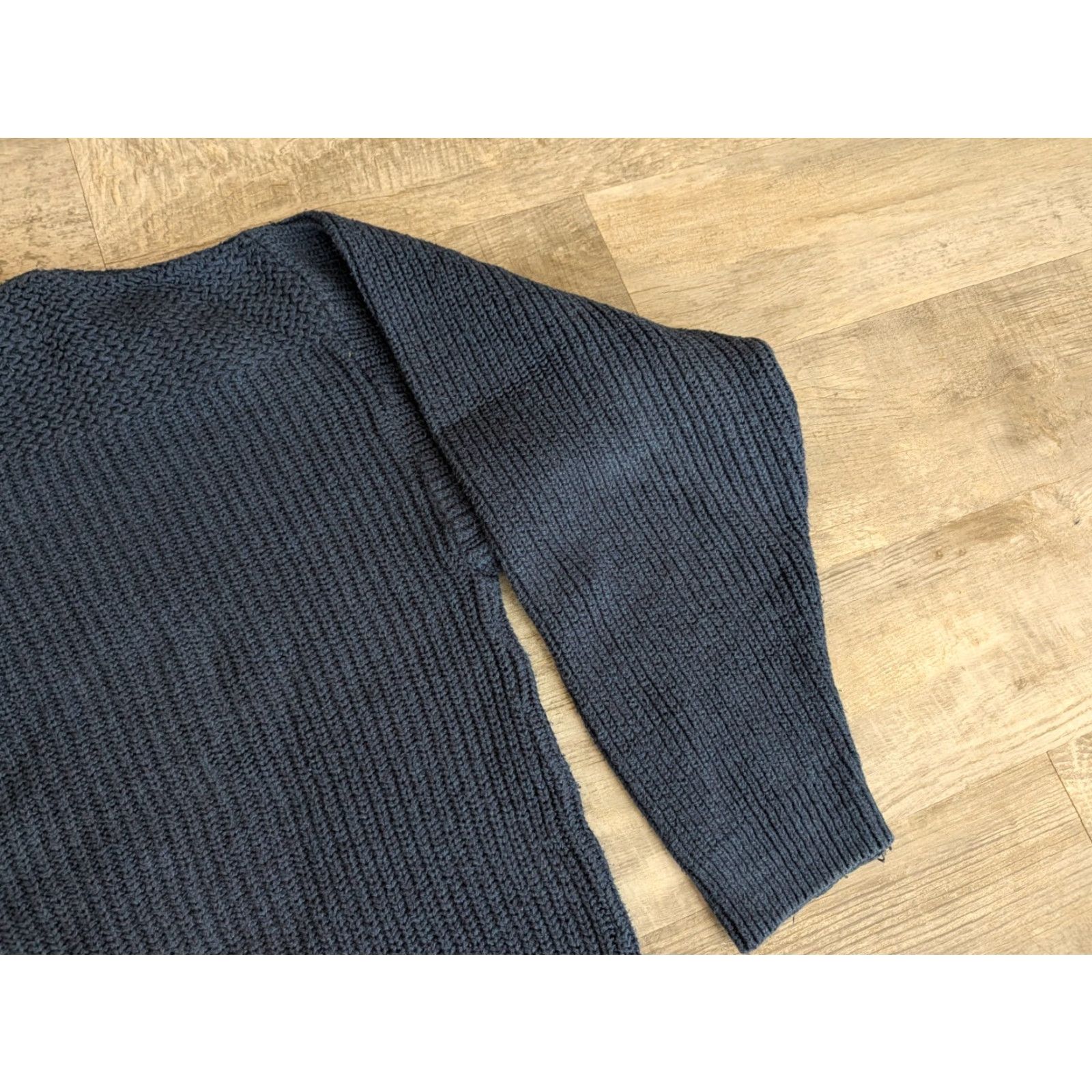 Eddie Bauer Vtg Eddie Bauer Sweater Mens L Blue Knit Fisherman Ribbed Henley USA Made EUC Size US L / EU 52-54 / 3 - 3 Thumbnail