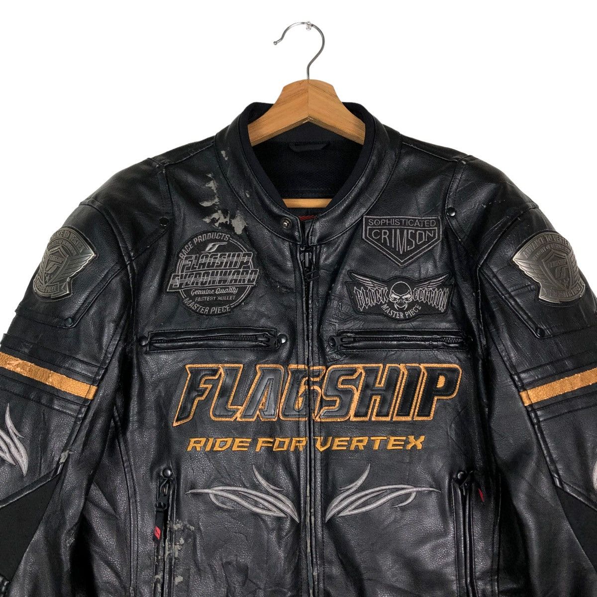 Japanese Brand 🔥Vintage Racing Biker Jacket Flagship Japan Made Big Logo Size US M / EU 48-50 / 2 - 3 Thumbnail