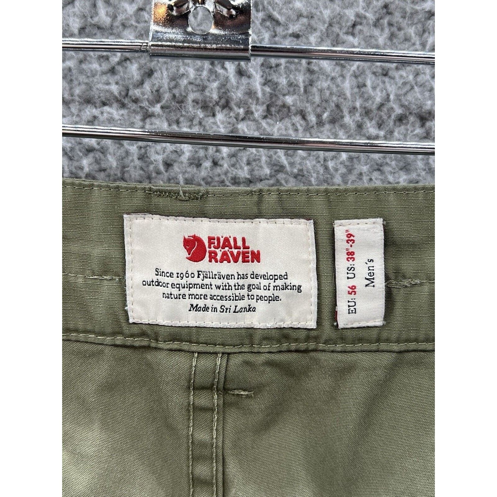 Fjallraven Fjallraven Kiruna Shorts Regular Olive Green Shorts 38”-39” Size US 38 / EU 54 - 3 Thumbnail