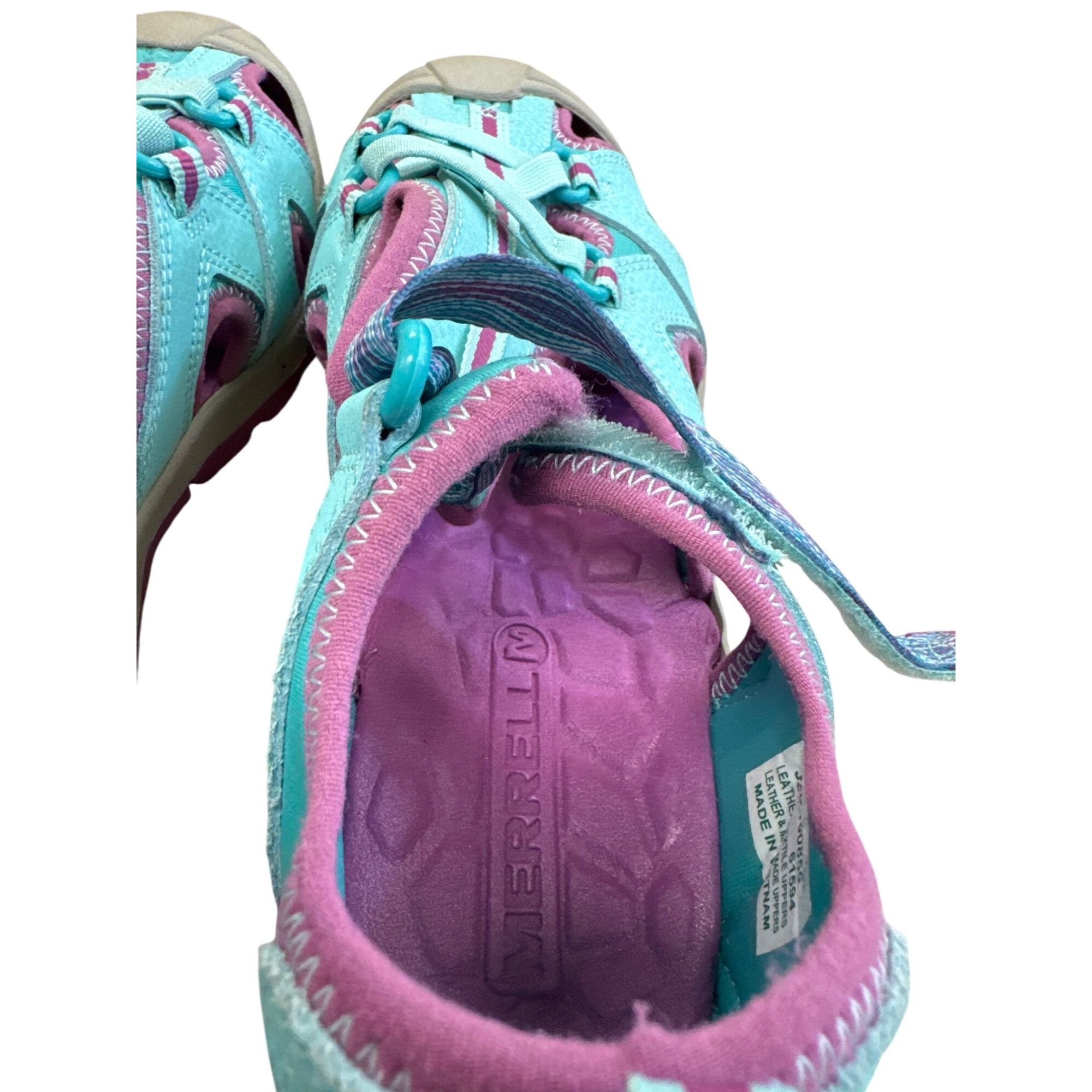 Merrell Merrell Hydro Womens Aqua Pink Hiking Water Sandals Size 6 S Size US 6 / IT 36 - 9 Thumbnail