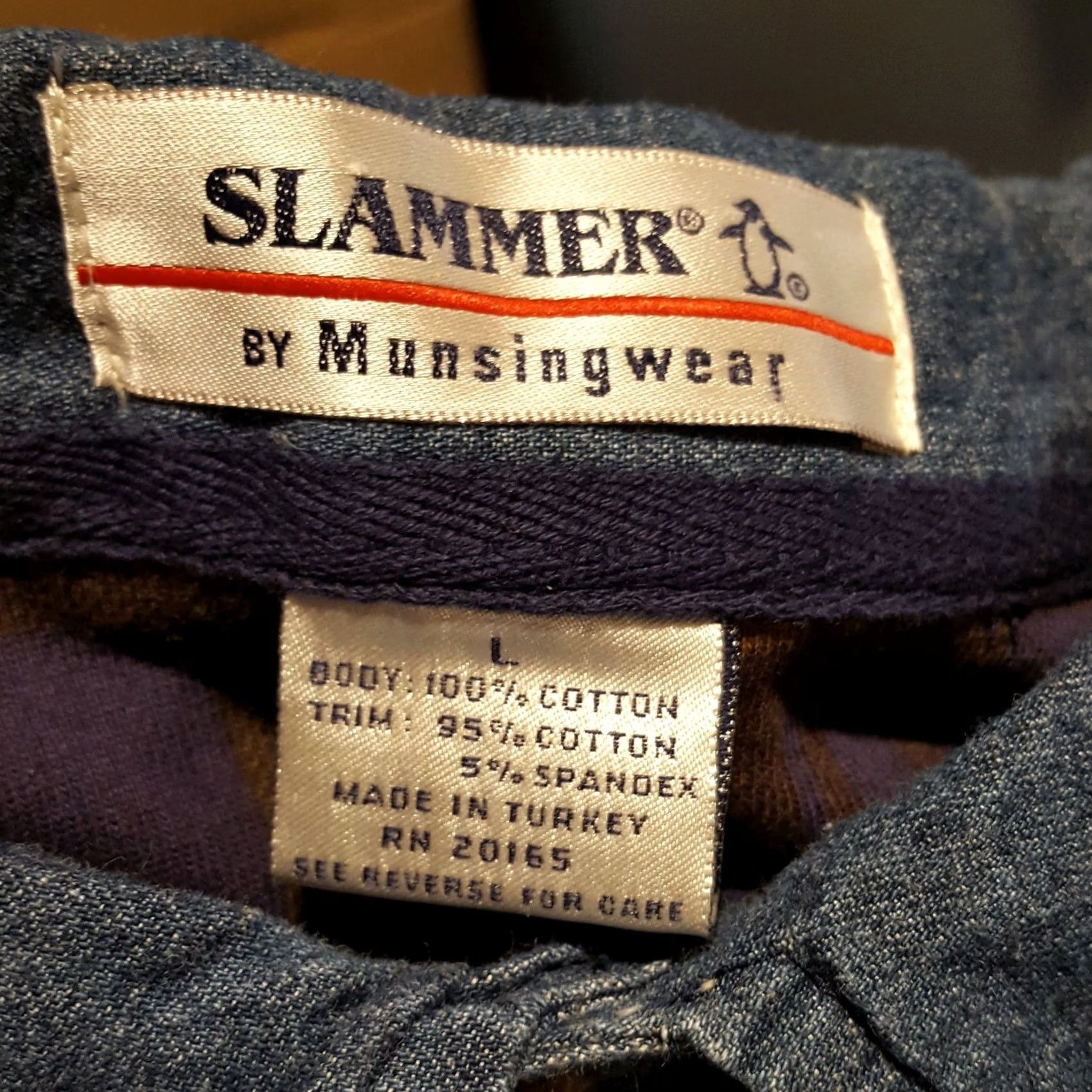 Vintage VINTAGE Munsingwear Plaid Long Sleeve Polo Shirt Shirt Mens L Blue 90s 80s Workwear Collared Button-Up Size US L / EU 52-54 / 3 - 6 Thumbnail