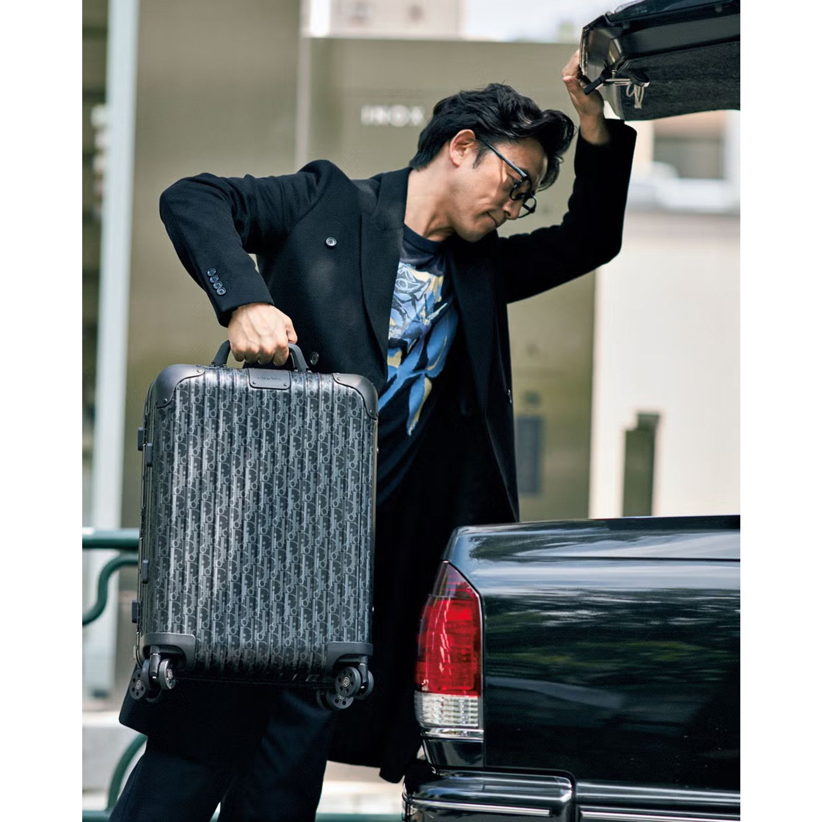 Dior Dior Rimowa 4-Wheel Cabin Suitcase Aluminium Black Size ONE SIZE - 6 Thumbnail