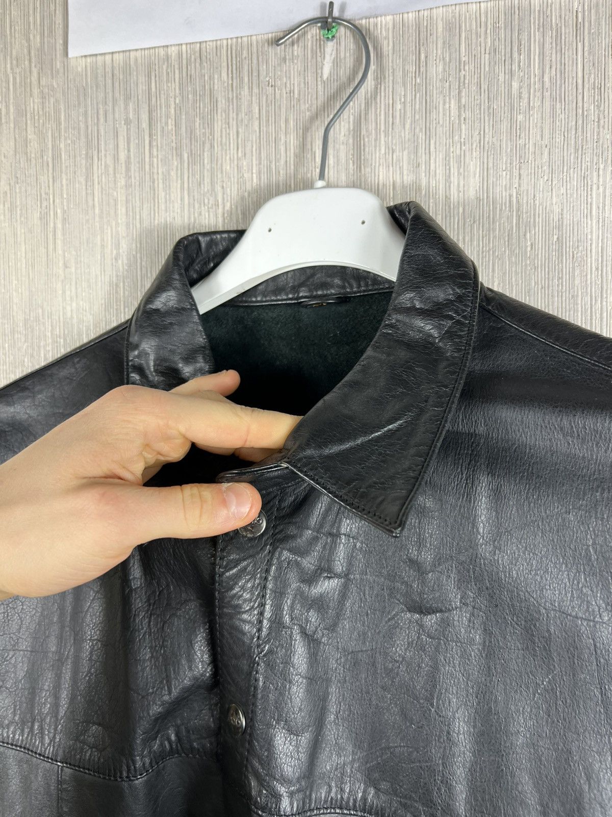 Guidi Vintage 90s avant garde leather shirt button up with pocket Size US M / EU 48-50 / 2 - 16 Thumbnail