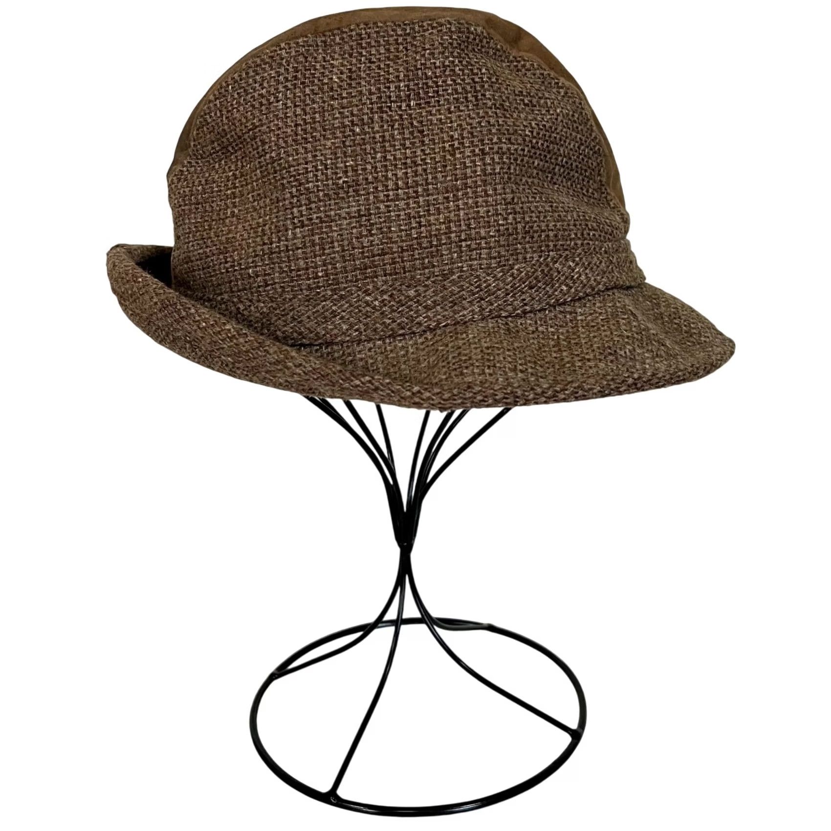 McGregor VINTAGE McGregor Sportswear Tweed Hat Fedora Wool Brown Tan USA Mens 7 1/8 Hat Size ONE SIZE - 5 Thumbnail