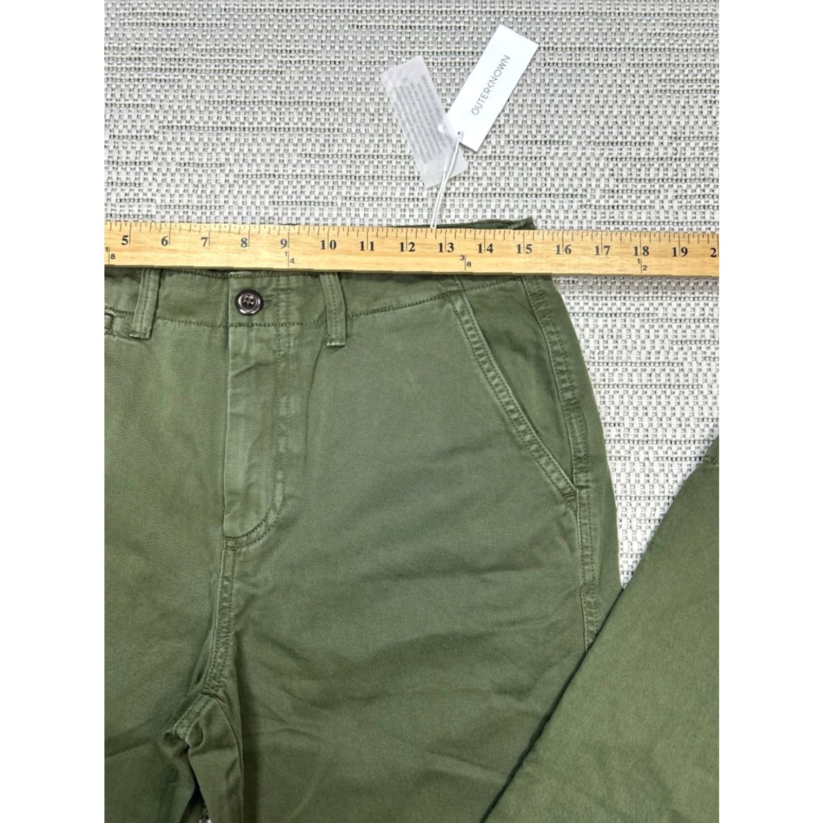 Outerknown Outerknown Nomad Chino Pants Mens 30 Green Canvas Mid Rise Slight Taper New Size US 30 / EU 46 - 6 Thumbnail