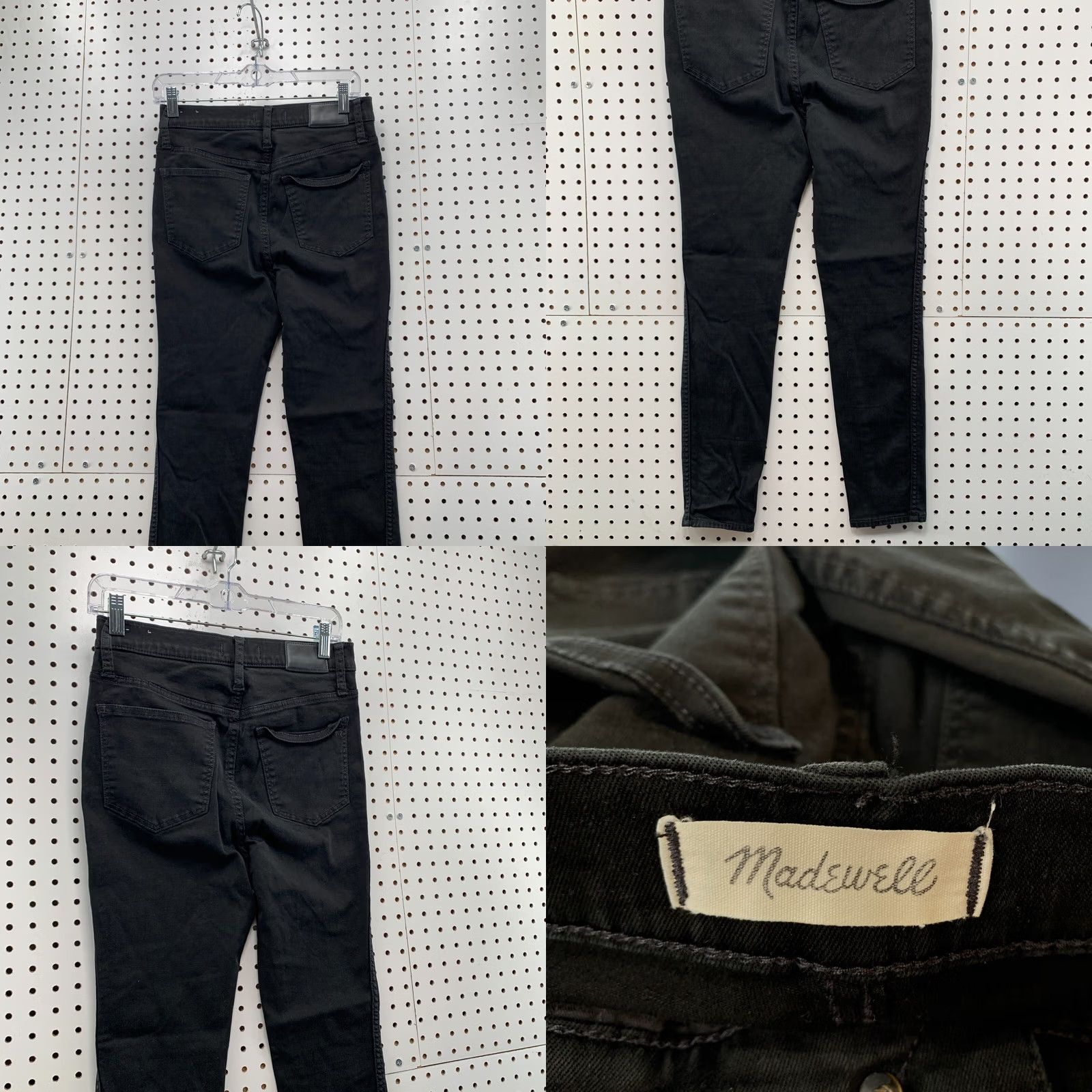 Madewell Madewell Black Skinny Denim Jeans Womens Size 28x26.5 10” High Rise Size 28" / US 6 / IT 42 - 8 Thumbnail