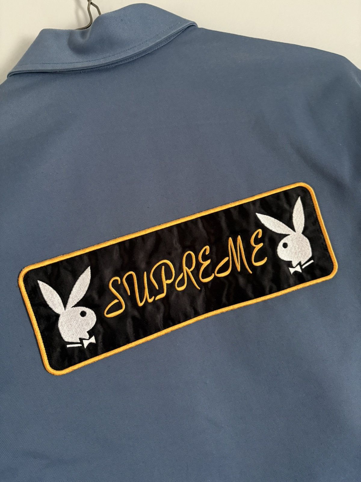 Supreme Supreme Playboy Work Jacket FW16 Blue Size US M / EU 48-50 / 2 - 5 Thumbnail