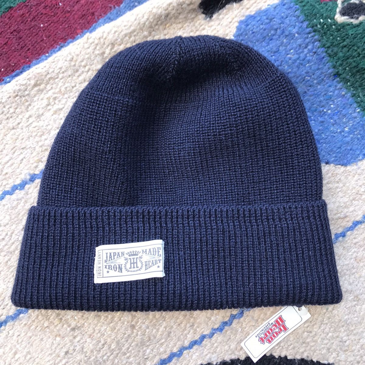 image of Iron Heart Beenie in Navy, Men's