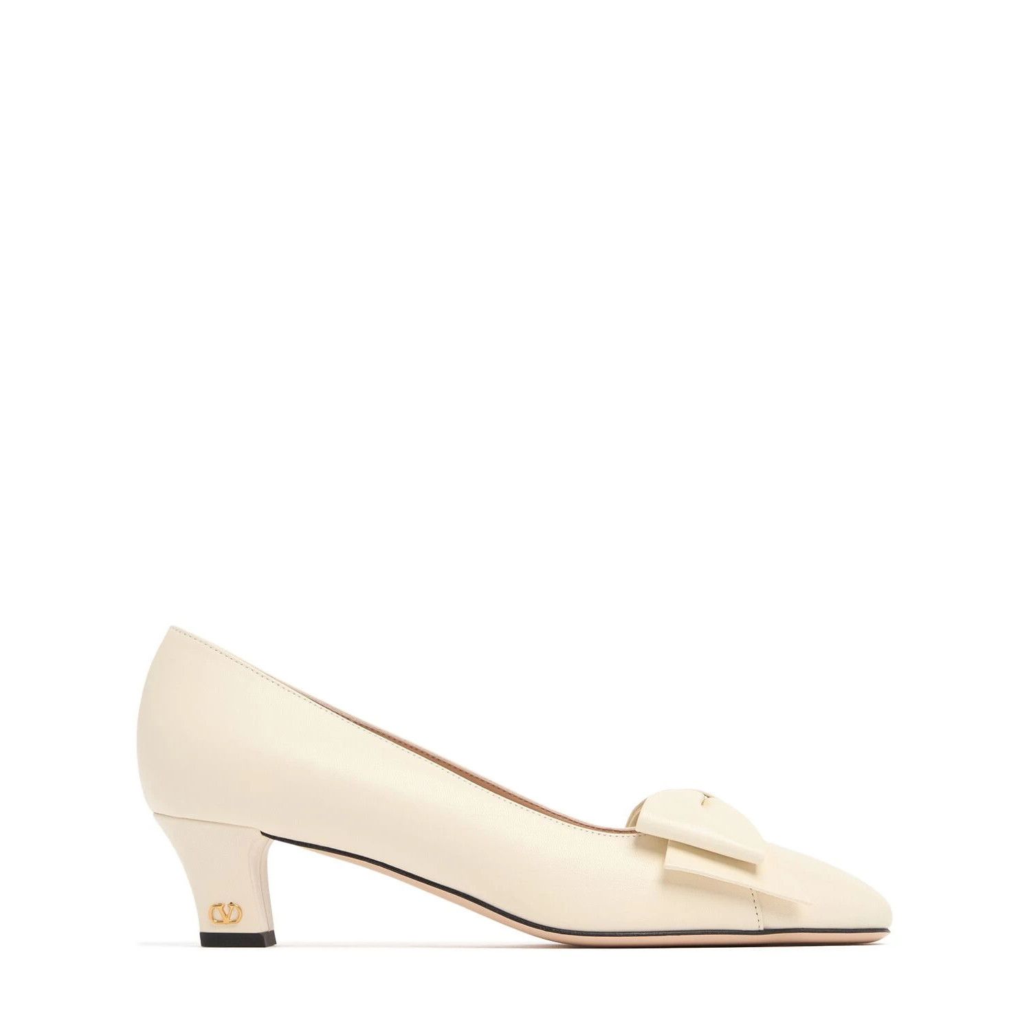 VALENTINO GARAVANI $1050 Ivory 45mm Pumps New & Authentic (W