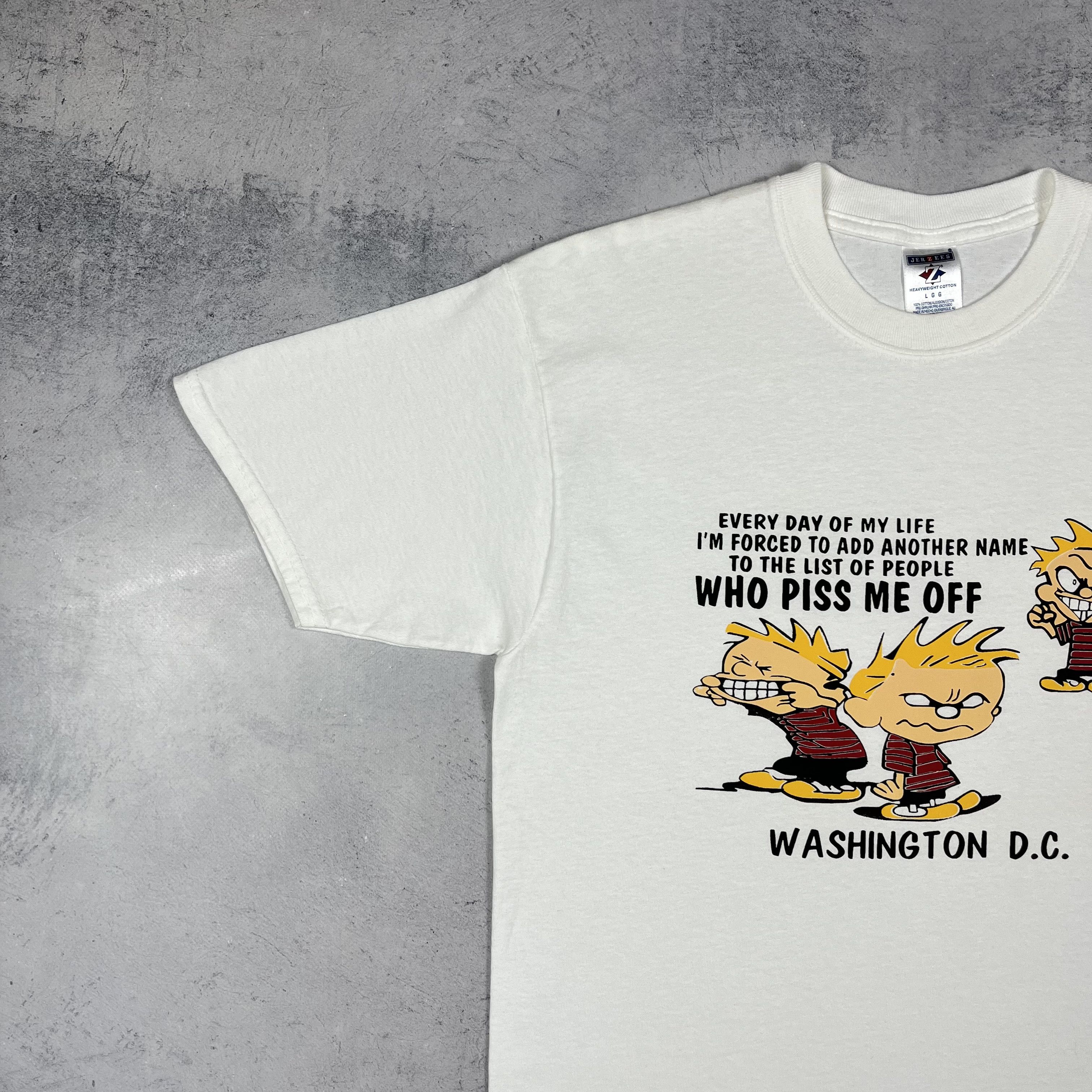 Cartoon Network Vintage Calvin And Hobbes Comics Cartoon Funny T Shirt 90’s Size US L / EU 52-54 / 3 - 6 Thumbnail