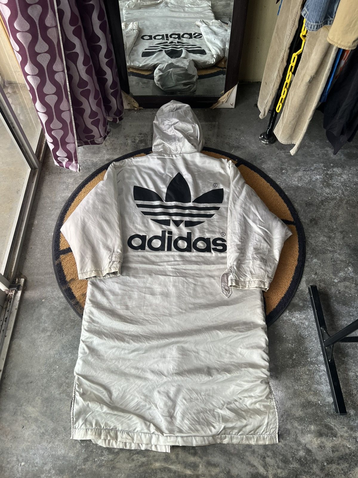 Adidas 🔥Vintage Adidas Descente Trefoil Coach Sherpa Jacket Size US L / EU 52-54 / 3 - 1 Thumbnail