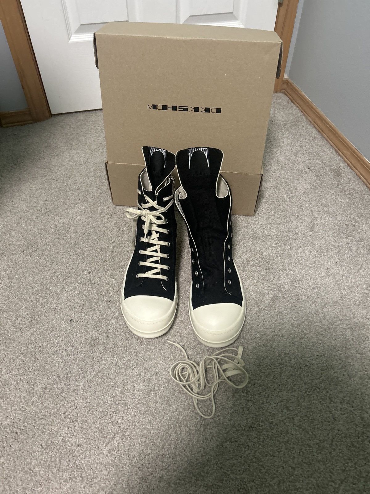 Rick Owens Rick Owen Hollywood hi-top Size US 11 / EU 44 - 1 Thumbnail