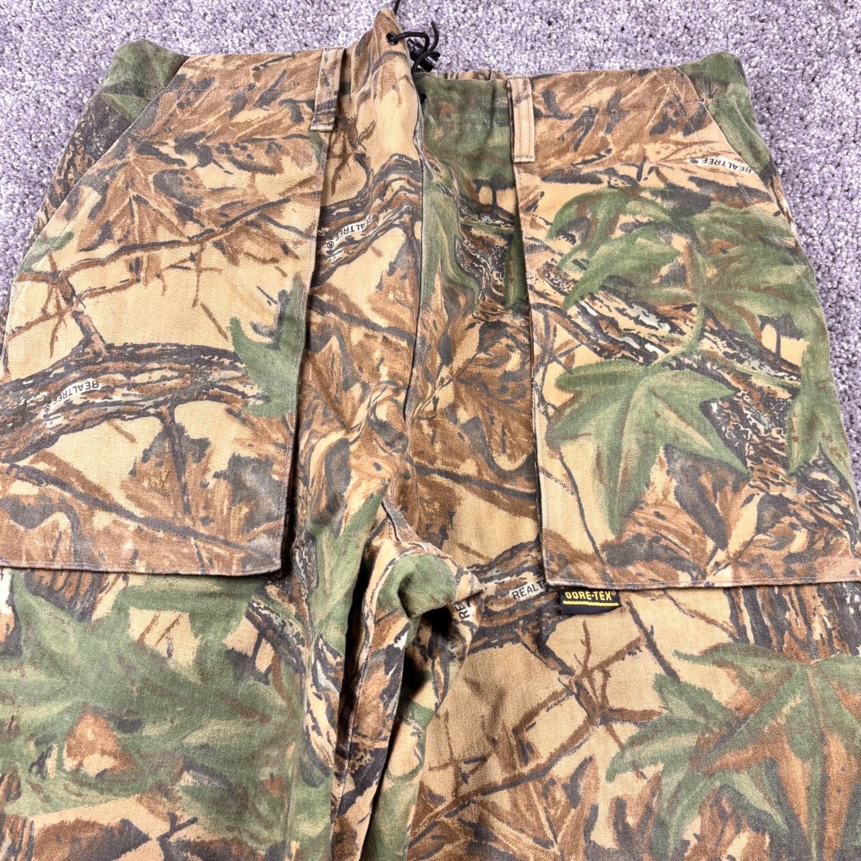 Realtree VINTAGE Hunting Pants Mens L 36-38 Realtree Camo Insulated Gore-Tex 10X Made USA Size US 33 - 4 Thumbnail