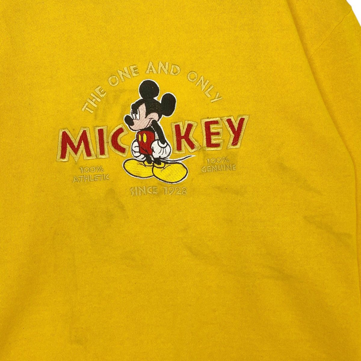 Vintage Vintage Disney Mickey Mouse Crewneck Sweatshirt Yellow SizeM Size US M / EU 48-50 / 2 - 5 Thumbnail