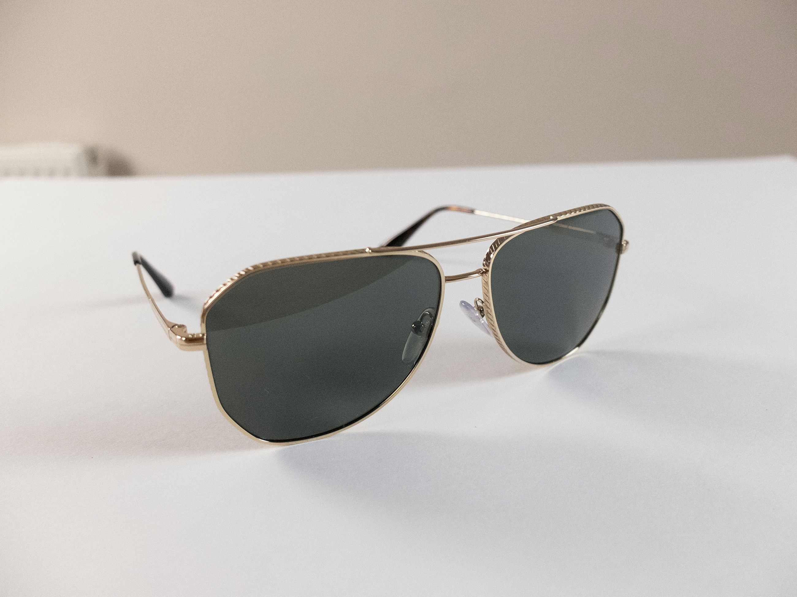 Prada PRADA gold tone metal aviator frame sunglasses authentic Size ONE SIZE - 1 Thumbnail