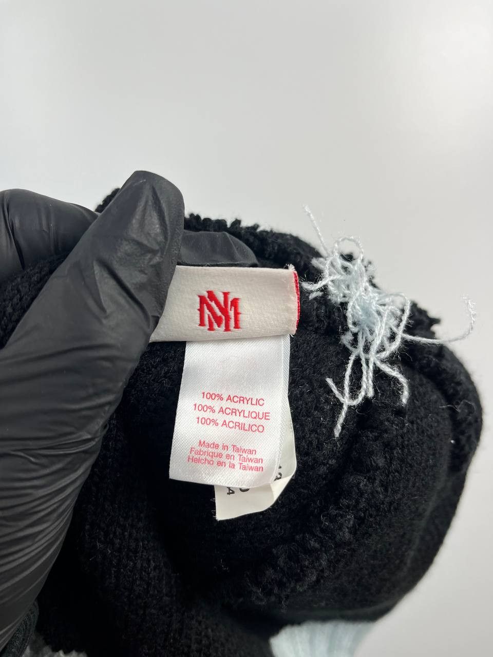 Other Brooklyn Nets Knit Beanie Hat Black Grey Mitchell Ness NBA Size ONE SIZE - 6 Thumbnail