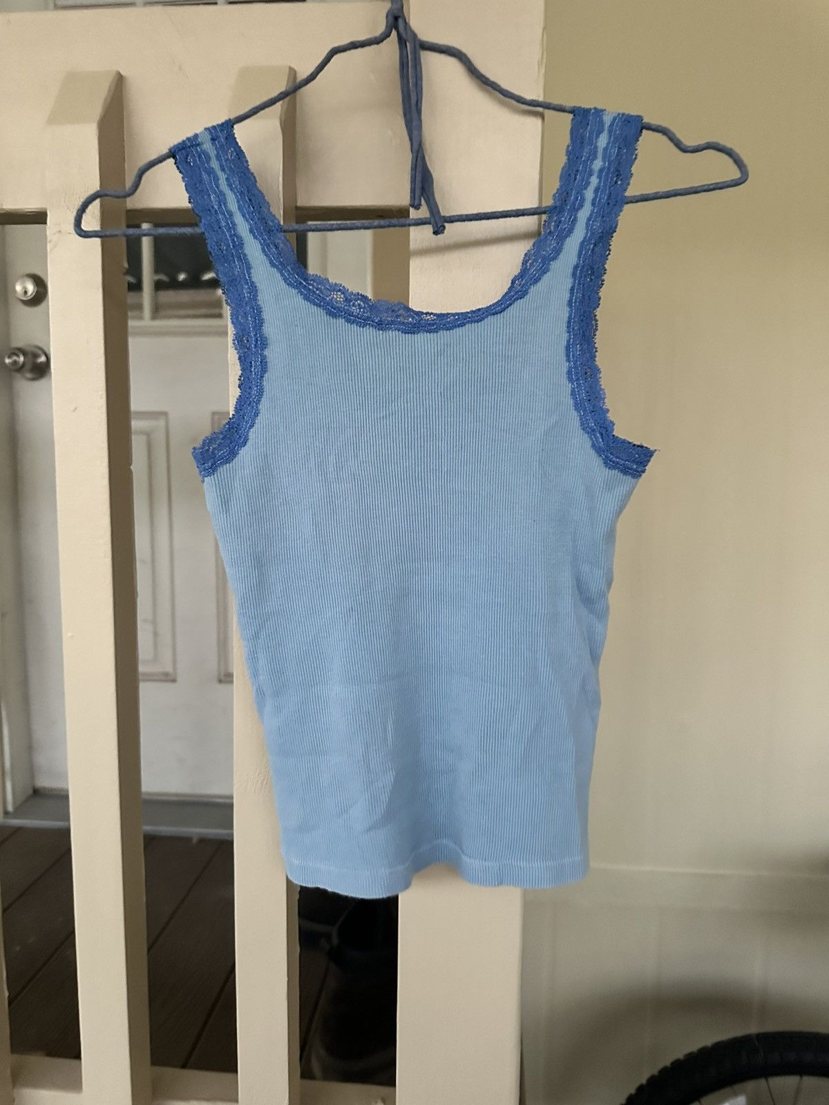 Brandy Melville Blue lace Brandy Melville tank top Size ONE SIZE - 3 Thumbnail