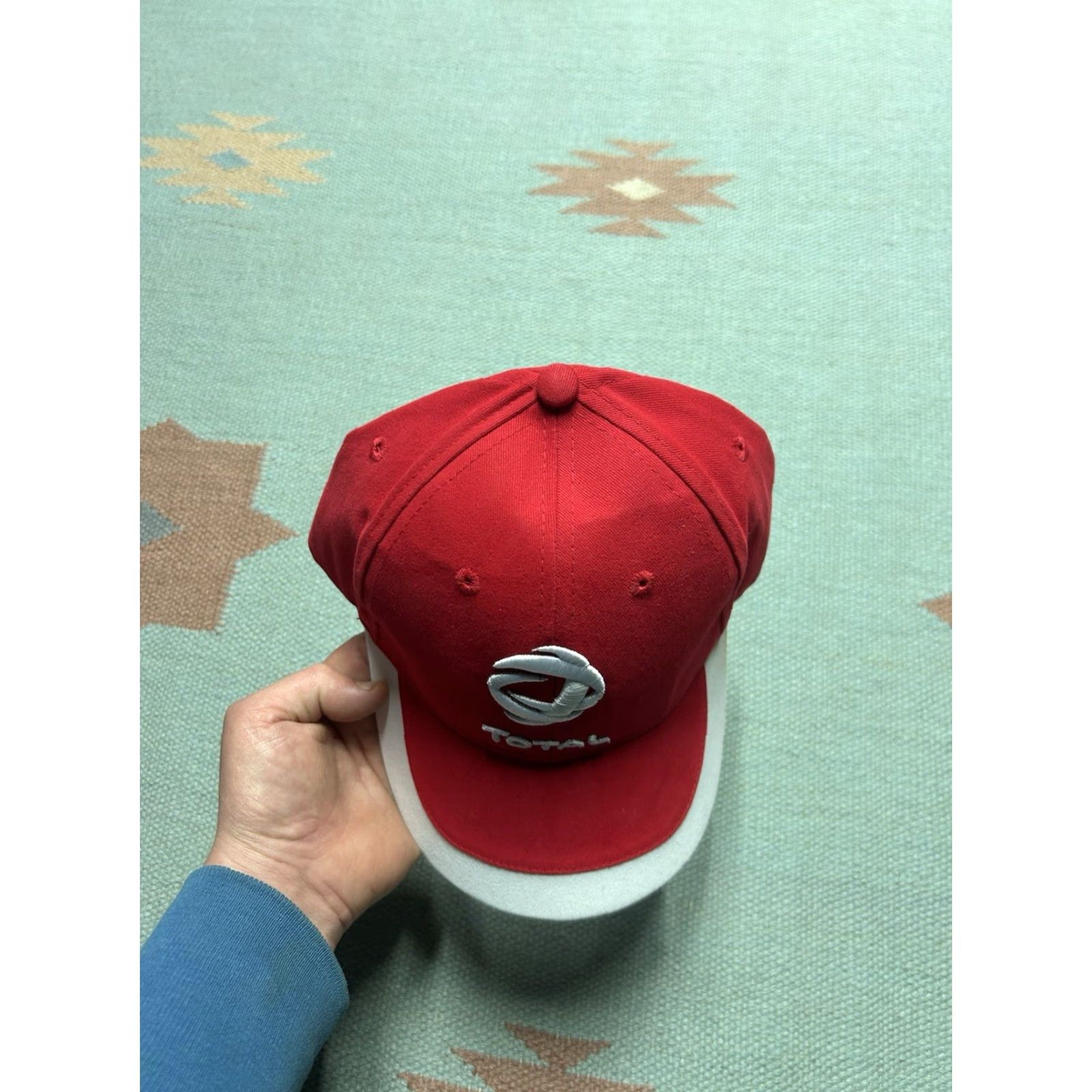 Vintage Vtg strapback hat baseball cap Total Lubricants racing adjustable NOS Men Red Size ONE SIZE - 3 Thumbnail