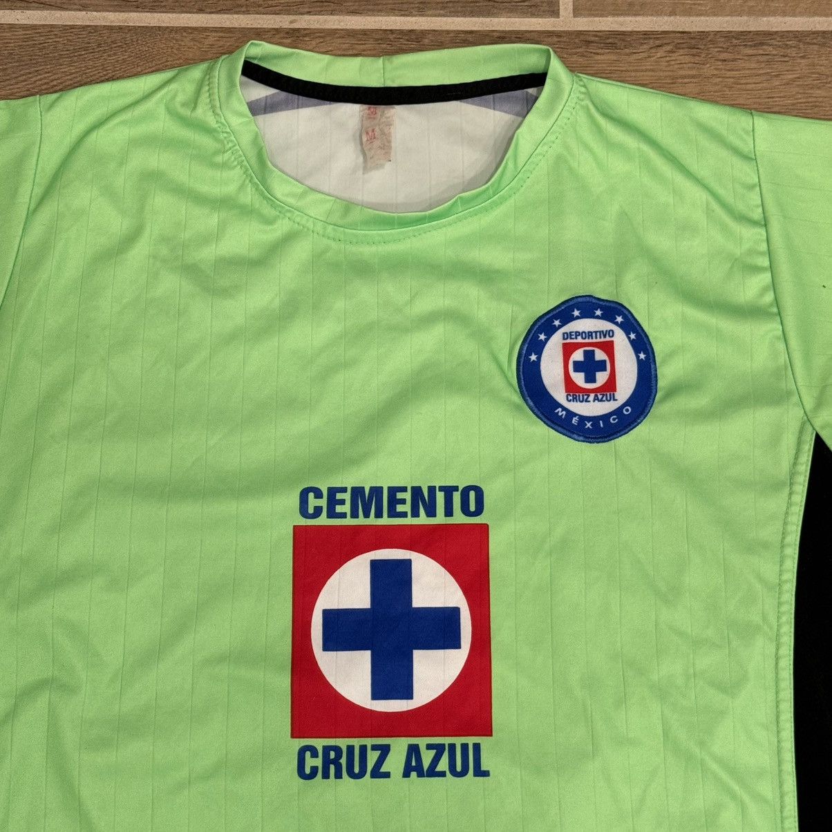 2014/2015 Cemento Cruz Azul Soccer Futbol Green Third Jersey