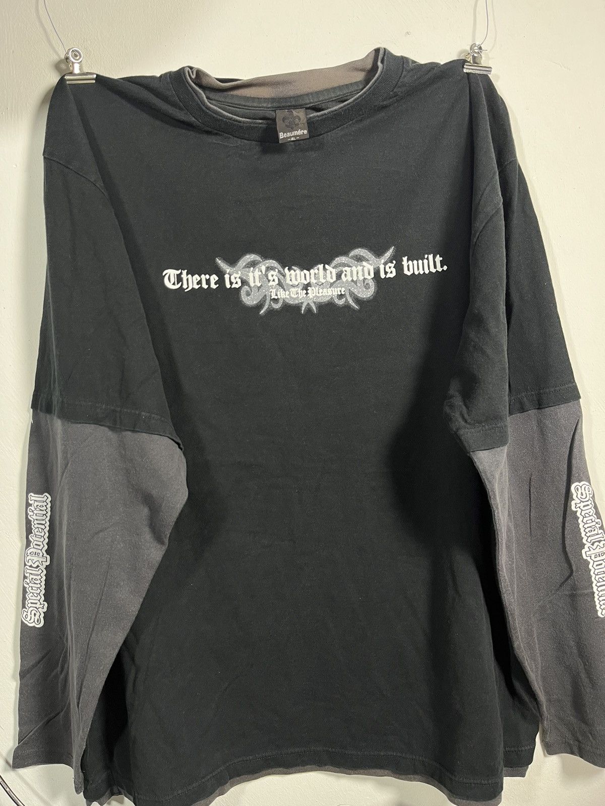 Japanese Brand Beaumere japanese brand Double Sleeve poem Very Rare Size US XXL / EU 58 / 5 - 1 Thumbnail