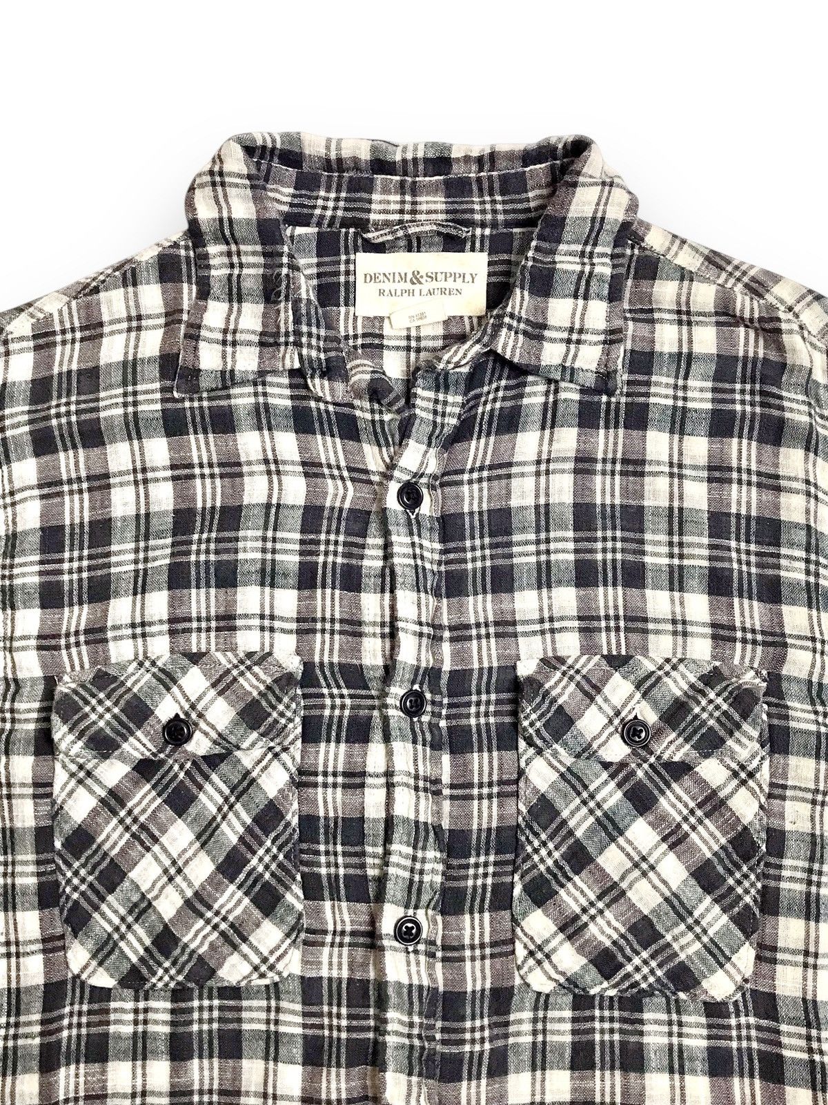 Denim & Supply Ralph Lauren × Ralph Lauren × Vintage Denim & Supply Ralph Lauren Vintage Plaid Flannel Size US L / EU 52-54 / 3 - 2 Thumbnail