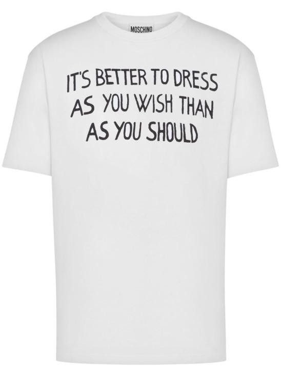 Moschino MOSCHINO Men T-Shirts 251ZZJ0716 02411001 White Size US M / EU 48-50 / 2 - 1 Thumbnail