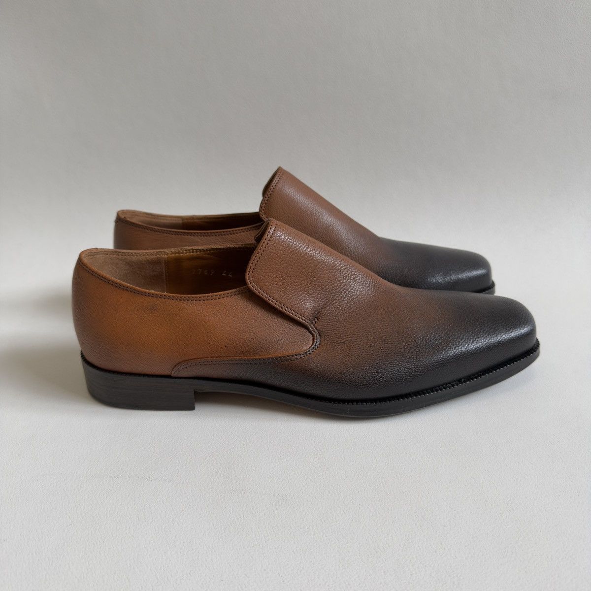 Dries Van Noten Brown ‘Burnished Toes’ Leather Loafers Size US 11 / EU 44 - 9 Thumbnail