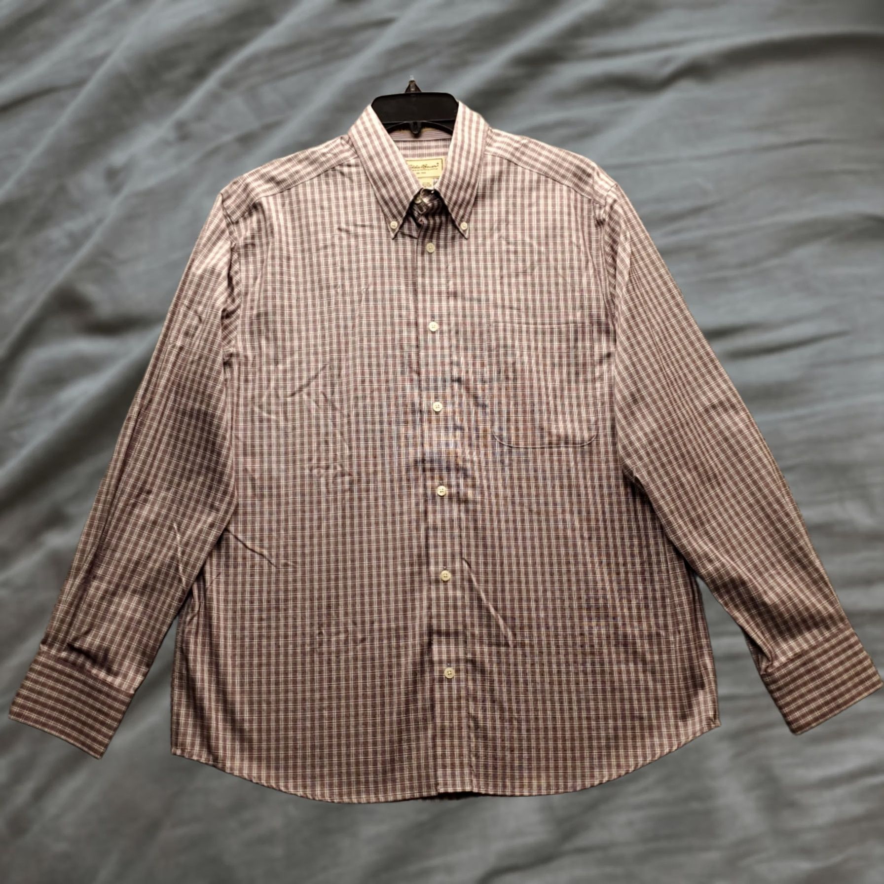 Eddie Bauer Eddie Bauer Shirt Mens Size L Multicolor Plaid Wrinkle Resistant Button-Down Collar EUC Size US L / EU 52-54 / 3 - 1 Thumbnail