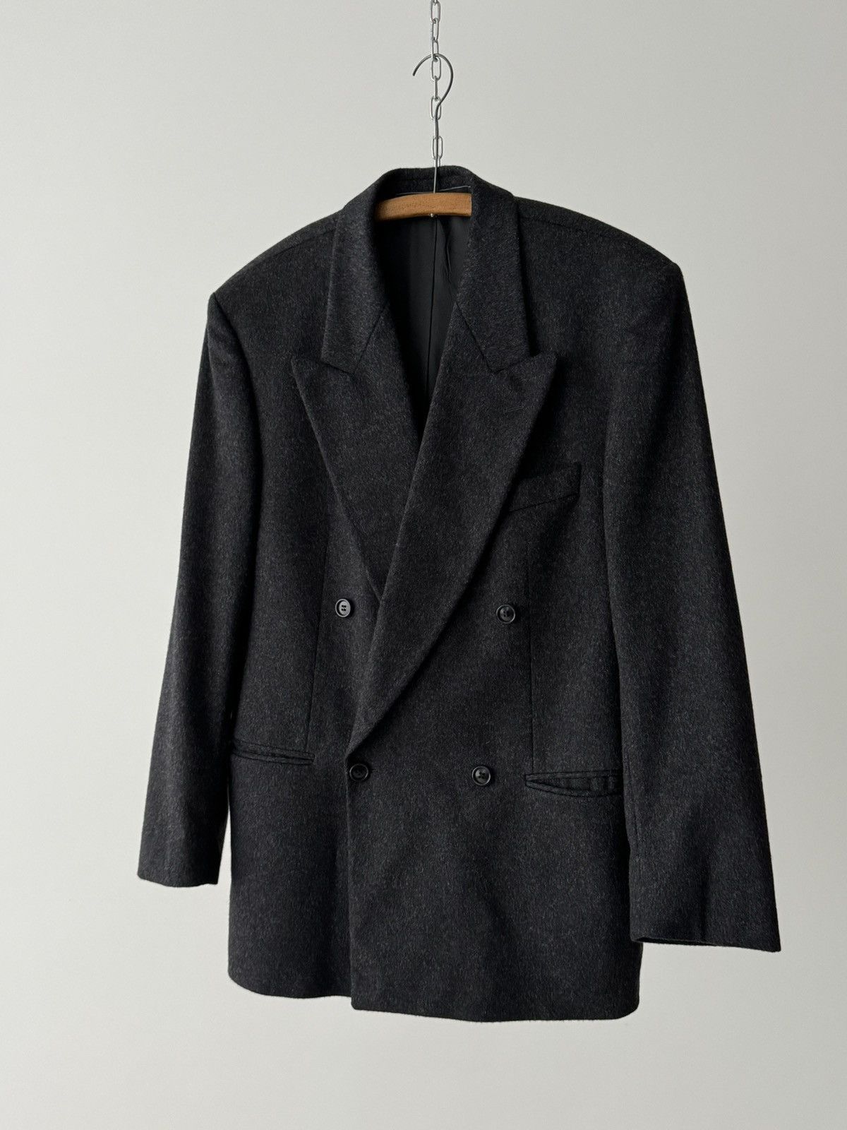 Valentino Vintage Valentino Double Breasted Wool Blazer Jacket Size 48R - 2 Thumbnail