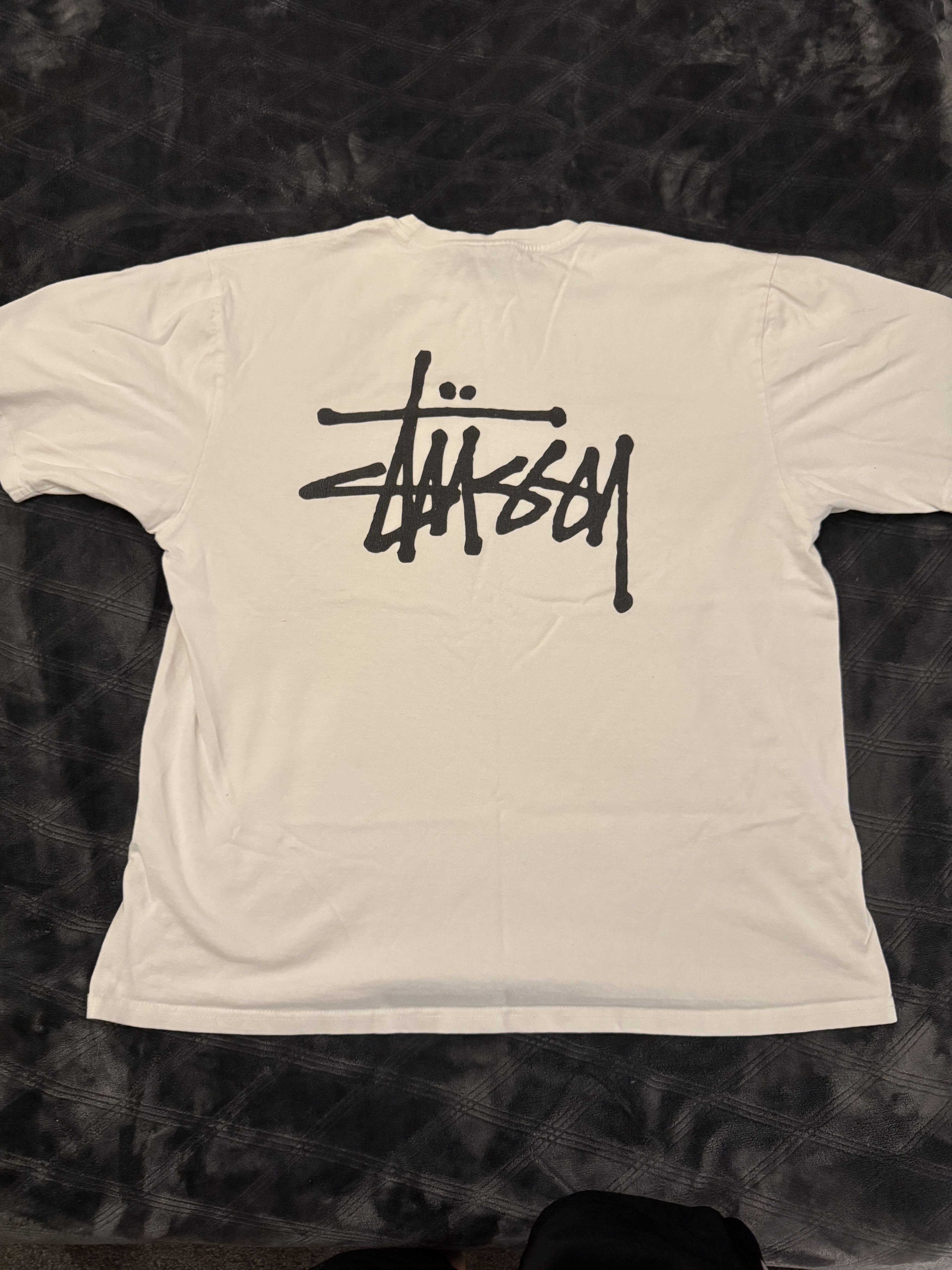Stussy Plain White Stussy Logo T-Shirt Size US L / EU 52-54 / 3 - 2 Thumbnail