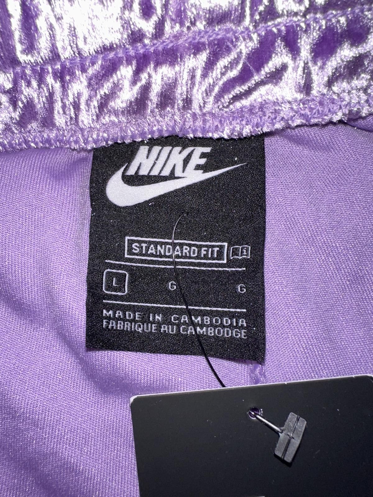 Nike Nike Big Kids (Girl’s) Velour Purple Tracksuit Pants Size 24" / US 00 / IT 34 - 7 Thumbnail