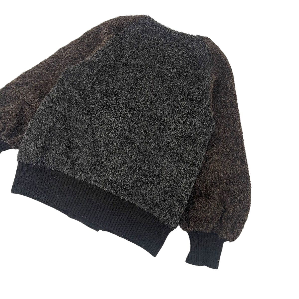 Japanese Brand ⚡️Tiny Dinosaur Faux Fur Button Mohair Jacket Made In 🇯🇵 Size M / US 6-8 / IT 42-44 - 12 Thumbnail