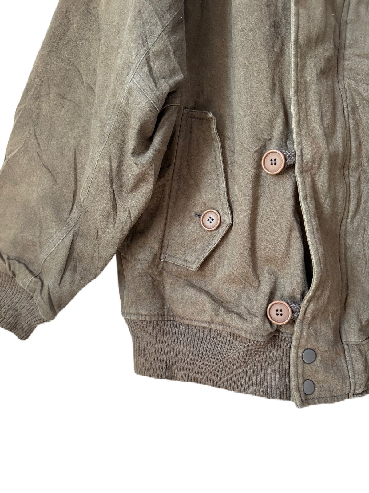 Japanese Brand JAPAN NRAND MOLESKIN BOMBER JACKET NOTA BENE FUR HOODIE Size US M / EU 48-50 / 2 - 4 Thumbnail