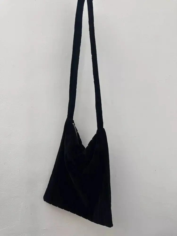 Raf Simons Raf Simons Raf Simons Chain Velvet Tote Bag-2506 Size ONE SIZE - 4 Thumbnail