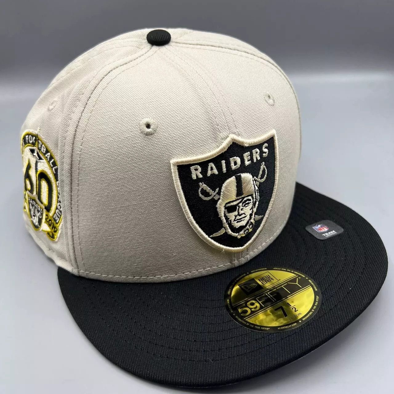 New Era Las Vegas Raiders Hat Men 7 1/2 59Fifty New Era Fitted Cap Size ONE SIZE - 1 Thumbnail