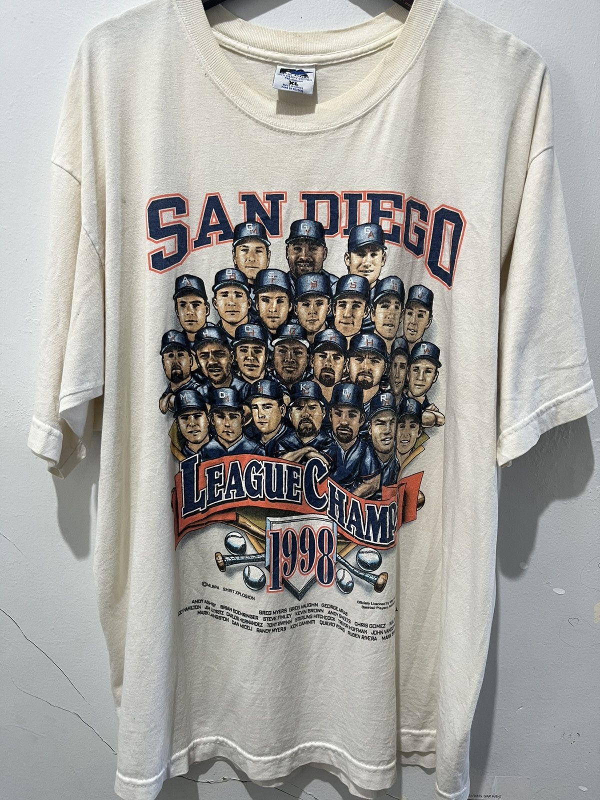 MLB San Diego 1998 League champs T-Shirt Size US XL / EU 56 / 4 - 4 Thumbnail