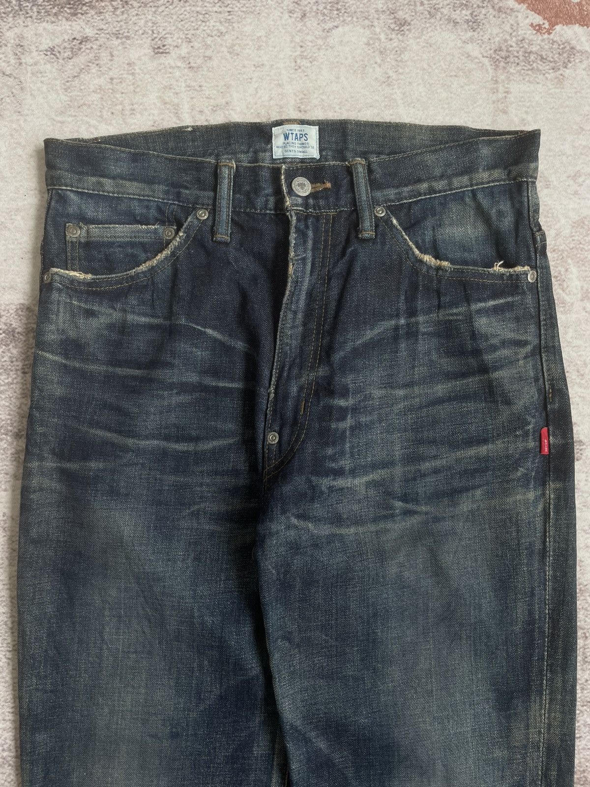 Wtaps FW13 WTAPS LIFIST Thrashed Denim Pants Size US 31 - 3 Thumbnail