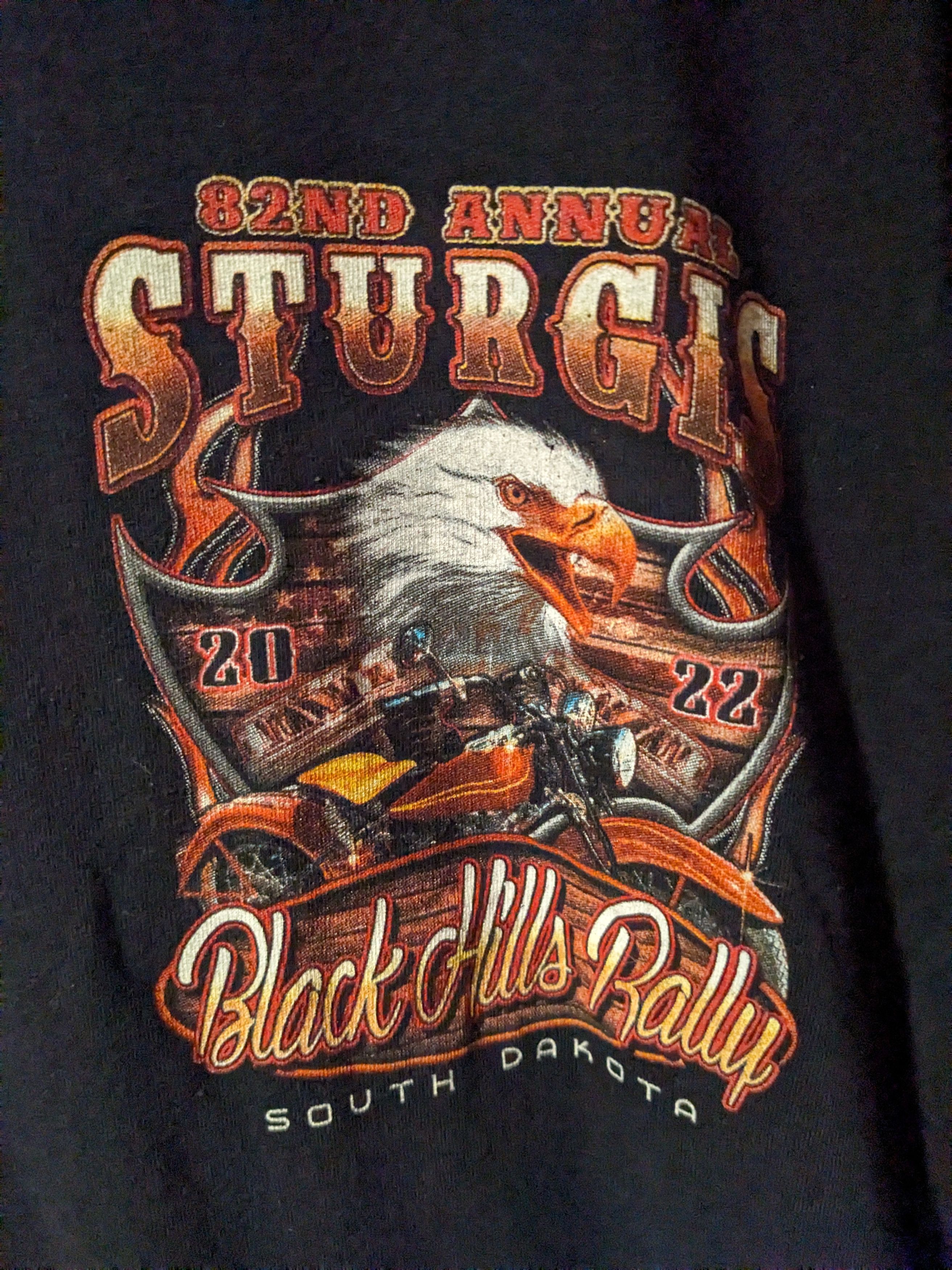 Harley Davidson × Vintage 2022 Sturgis Black Hills Ralley Harley Davidson T-Shirt Size US L / EU 52-54 / 3 - 4 Thumbnail