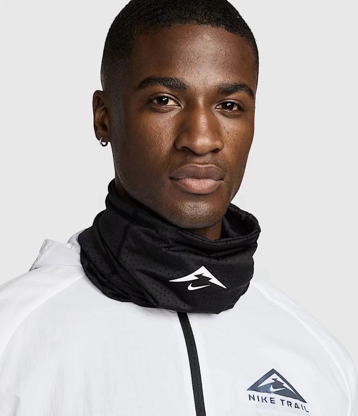 Nike NEW Nike Trail Neck Wrap Face mask Running Hiking - Black - Size ONE SIZE - 3 Thumbnail