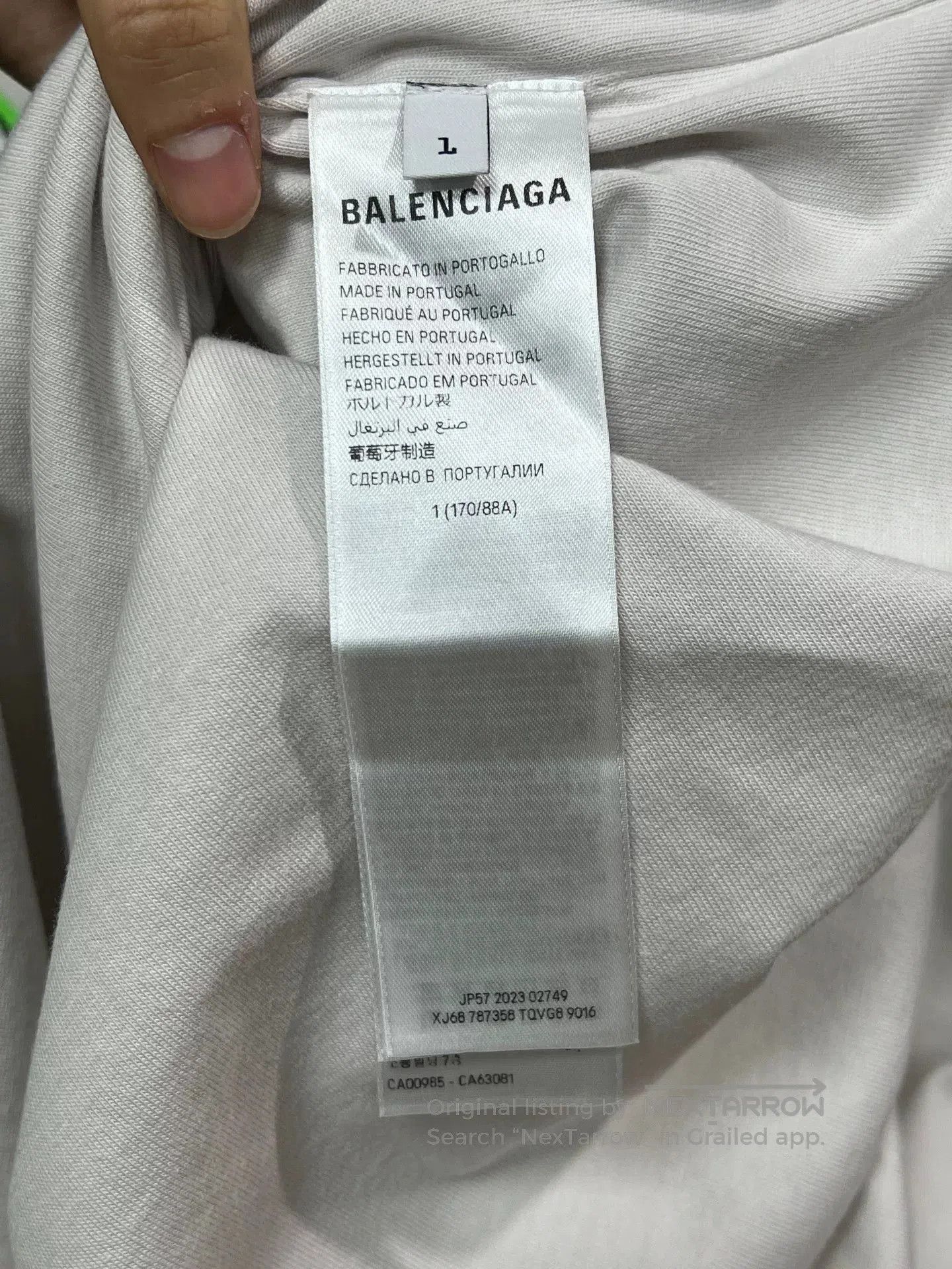 Balenciaga Balenciaga BFRND Short Sleeve T. Size US S / EU 44-46 / 1 - 5 Thumbnail