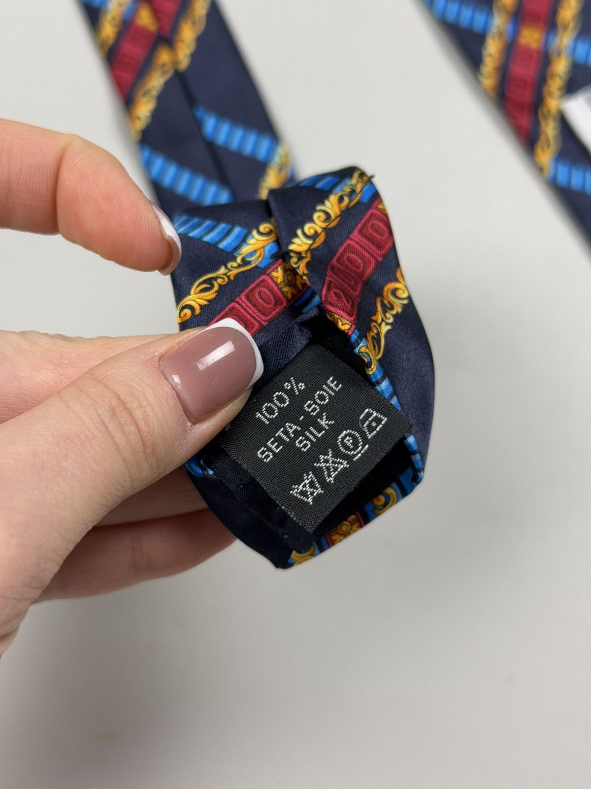 Versace × Vintage Gianni Versace Vintage Patterned Silk Tie Size ONE SIZE - 6 Thumbnail