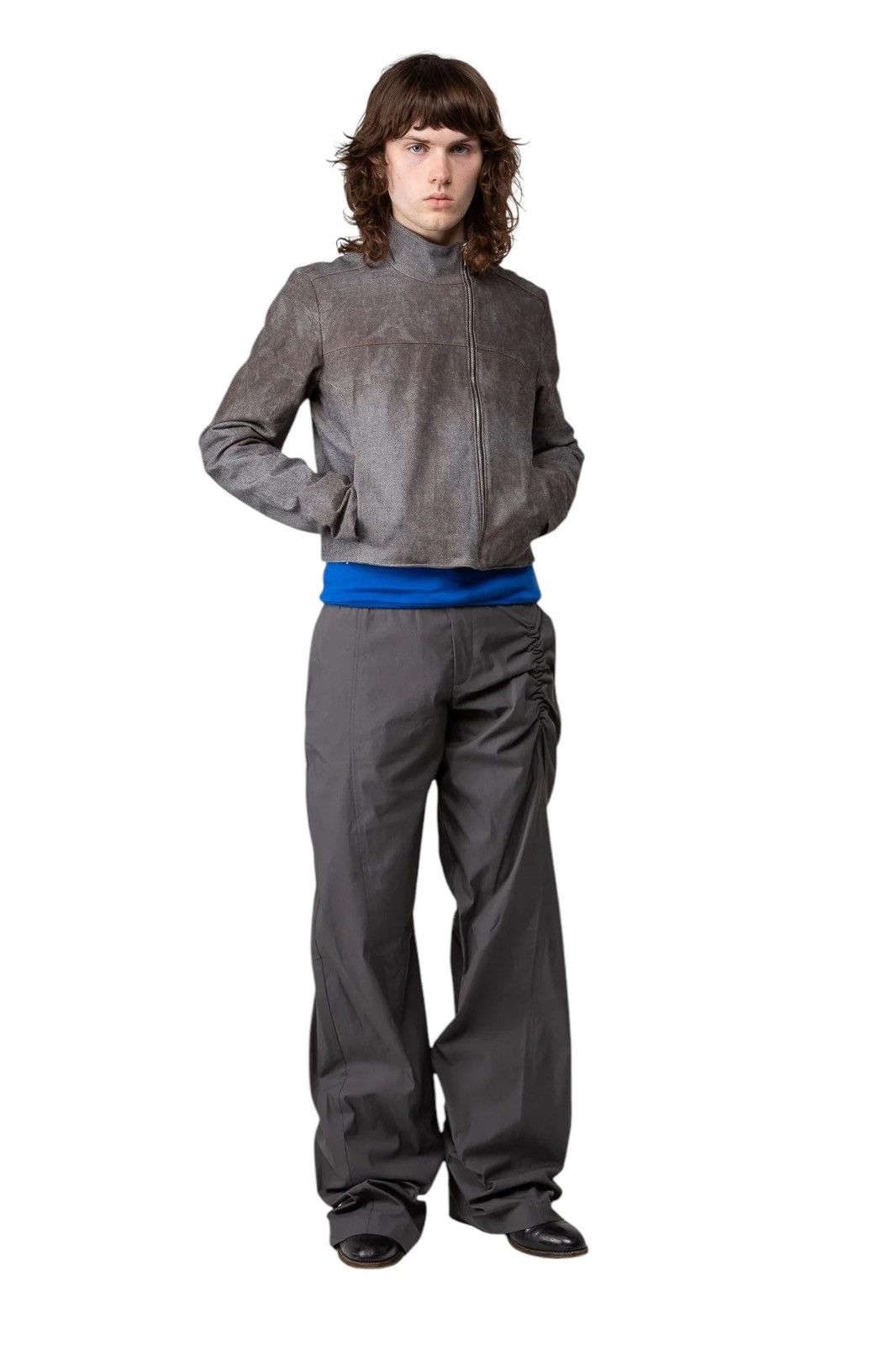 Mainline:RUS/Fr.CA/DE Fyn Rust Asymmetric Funnel Neck Jacket Size US L / EU 52-54 / 3 - 4 Thumbnail