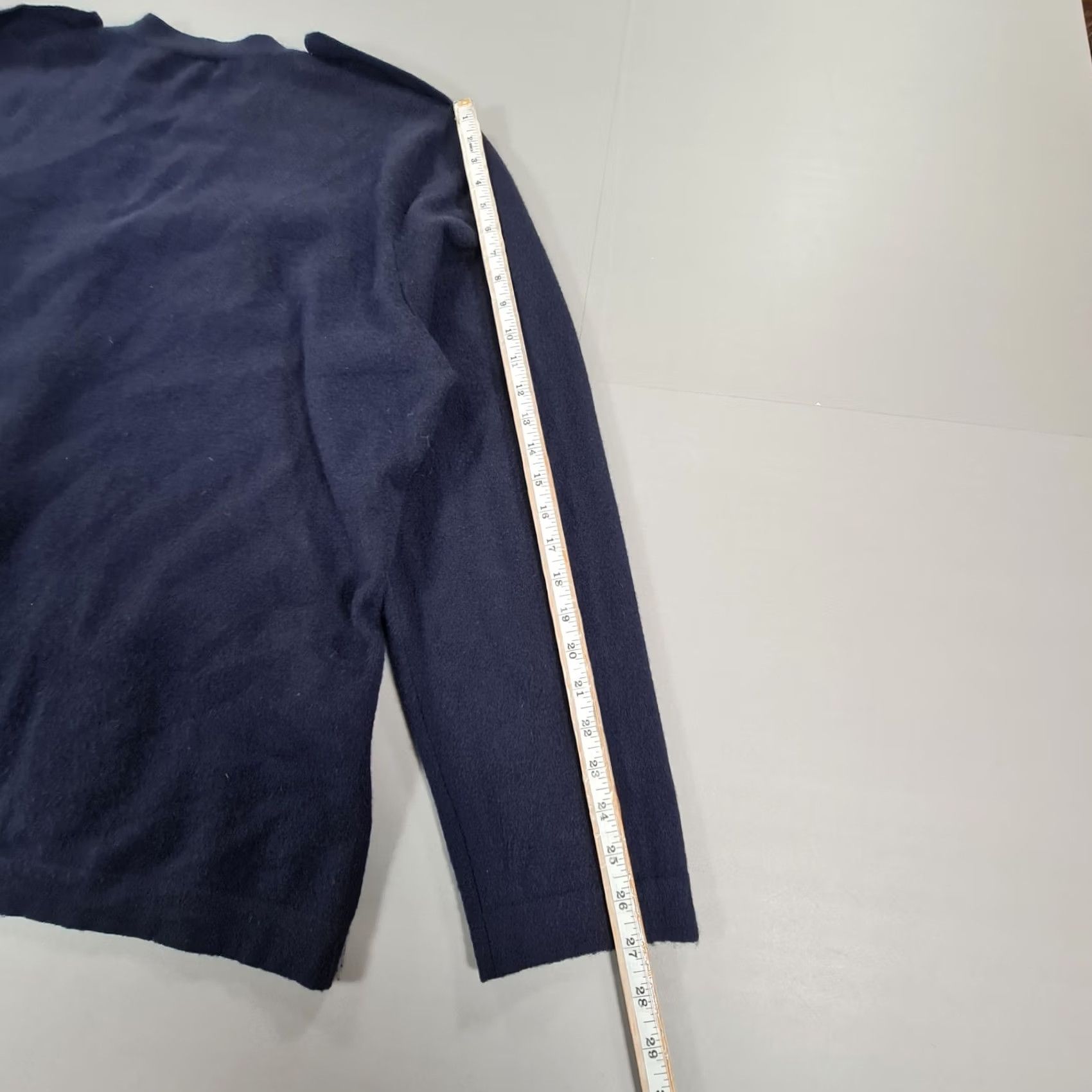 Polo Ralph Lauren VINTAGE Polo Ralph Lauren Cardigan Mens Jumper Navy Blue 2XL Cashmere Knit Pocketed Winter Shawl Neck Casual Mens Size US XXL / EU 58 / 5 - 7 Thumbnail