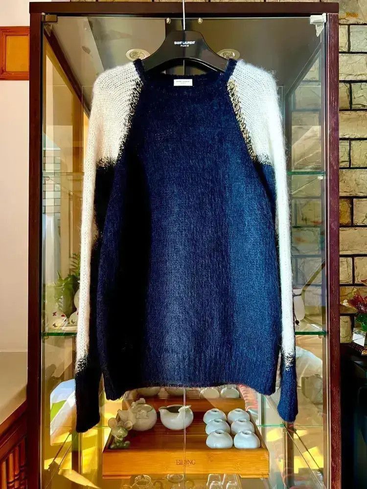 Saint Laurent Paris Saint Laurent Pairs 22AW Mohair Gold liner Knitwear-2507 Size US S / EU 44-46 / 1 - 7 Thumbnail