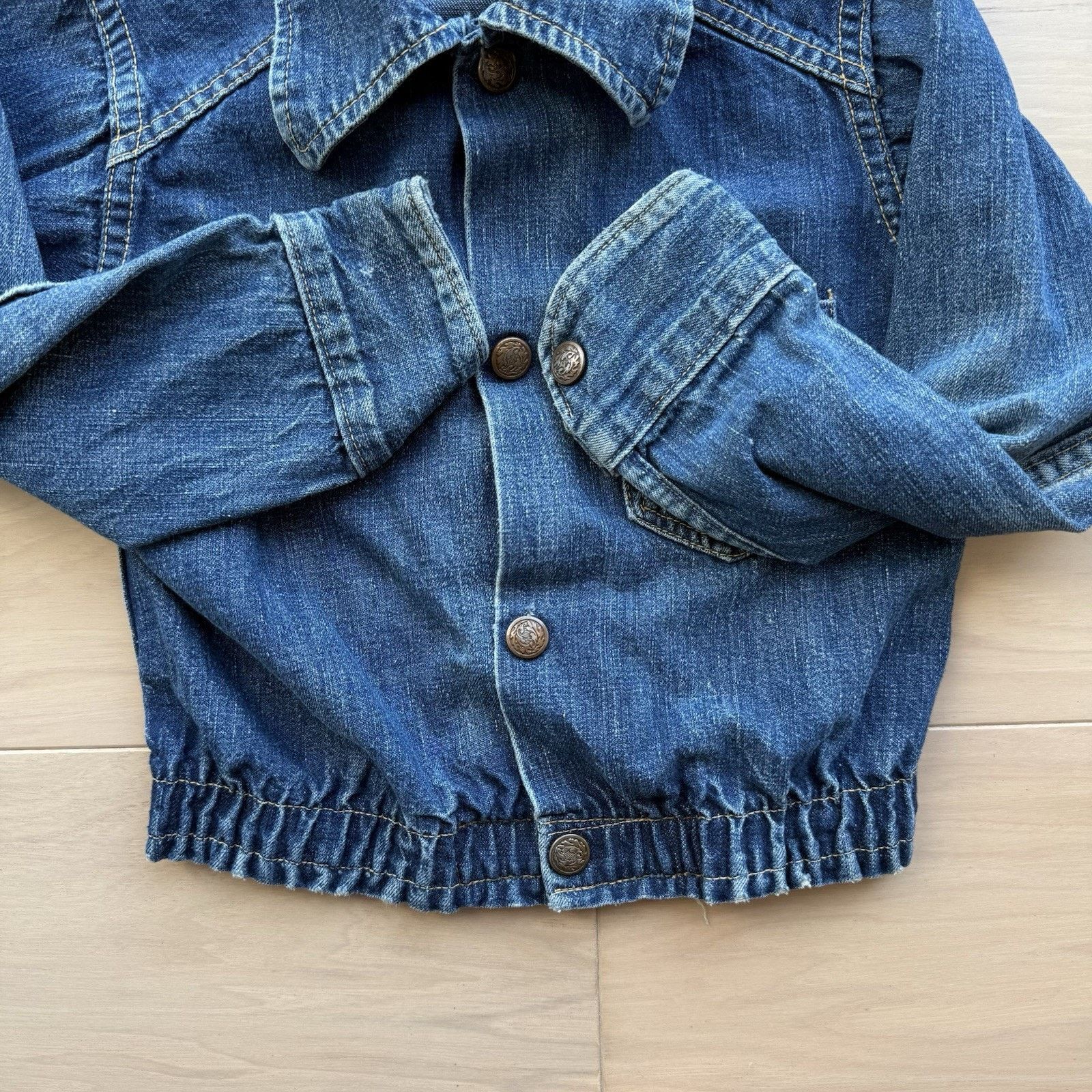 Dickies Vintage Dickies Denim Selvedge Jacket Toddler Small Blue Size US XXS / EU 40 - 5 Thumbnail