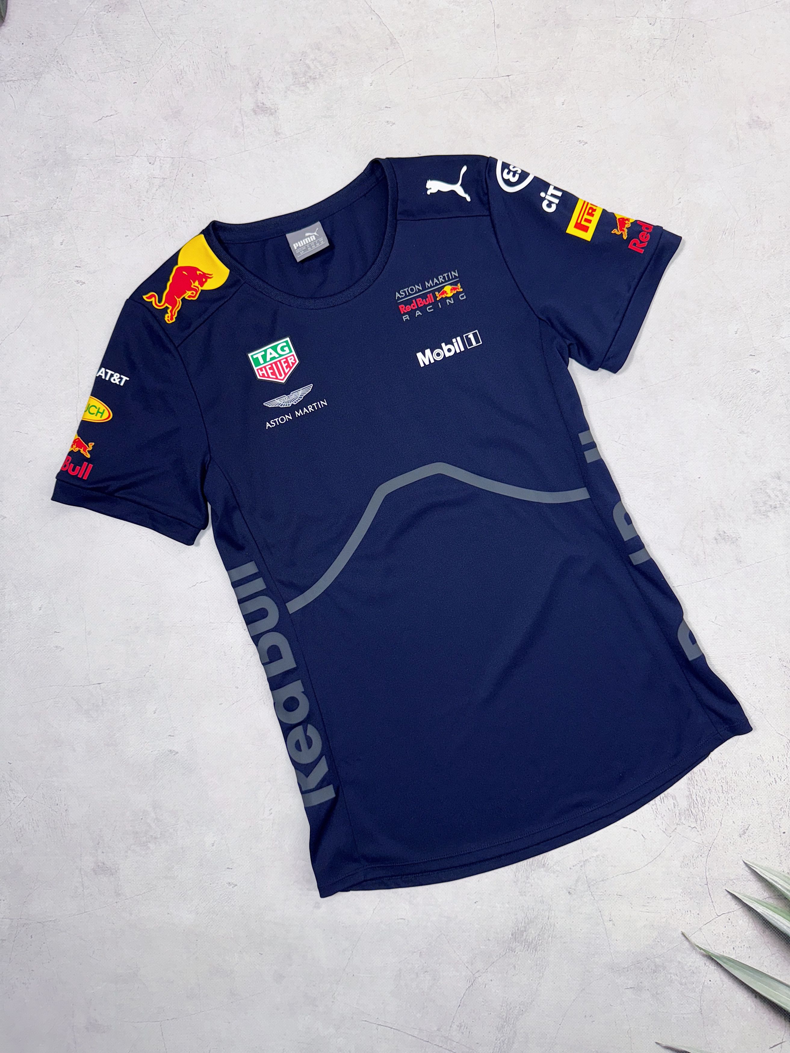 Puma × Red Bull Puma & Red Bull T-Shirt Aston Martin Racing F1 Esso Mobil1 Size S / US 4 / IT 40 - 3 Thumbnail