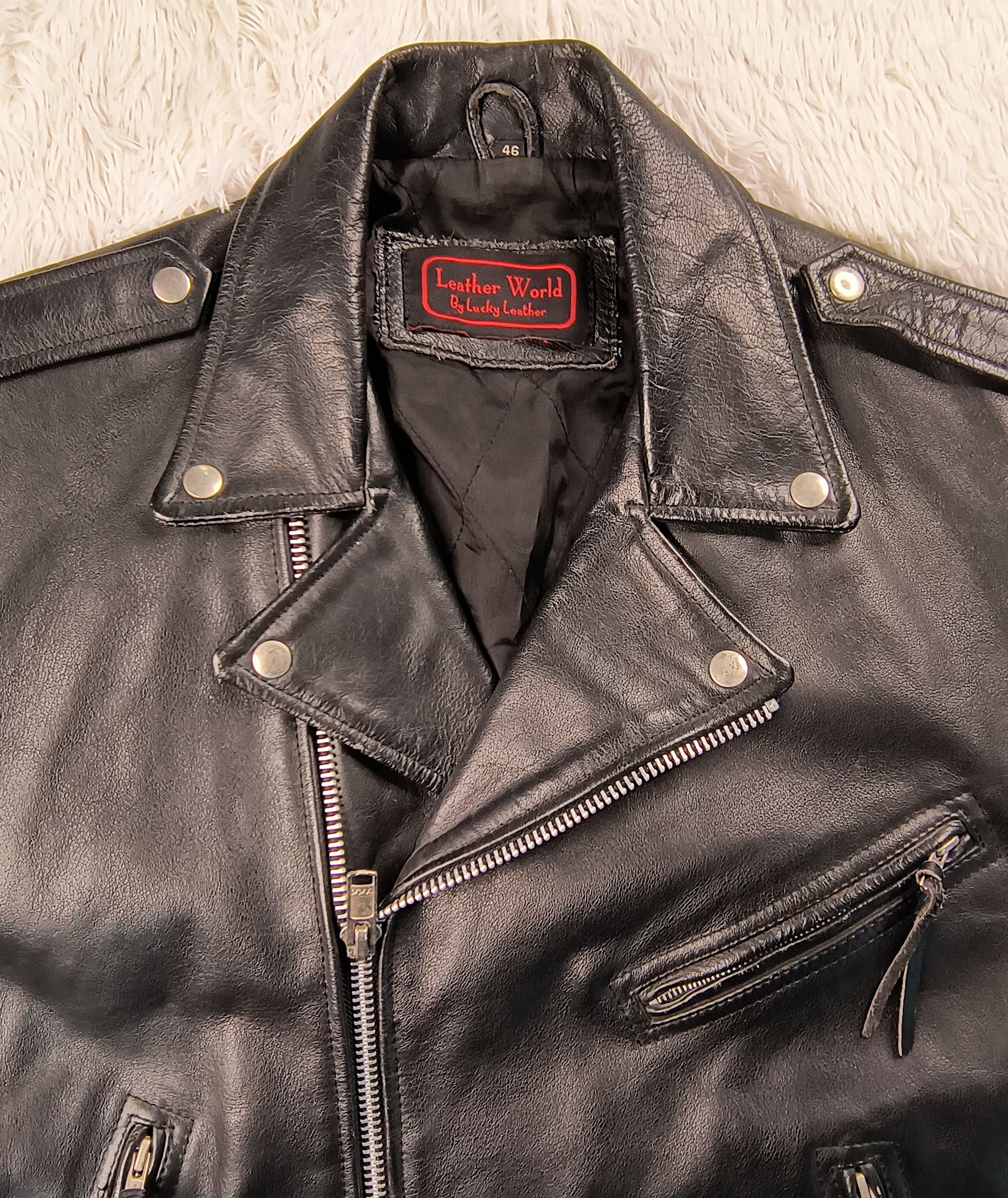 Vintage Vintage Lucky leather jacket Size US M / EU 48-50 / 2 - 5 Thumbnail