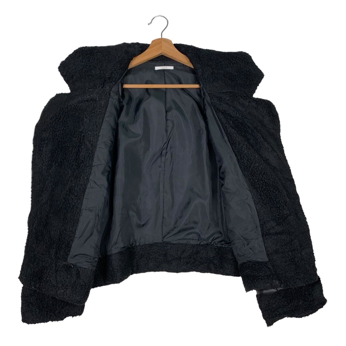 Japanese Brand TORTE Deep Pile Fleece Asymmetrical Jacket #0240-C11 Size US M / EU 48-50 / 2 - 13 Thumbnail